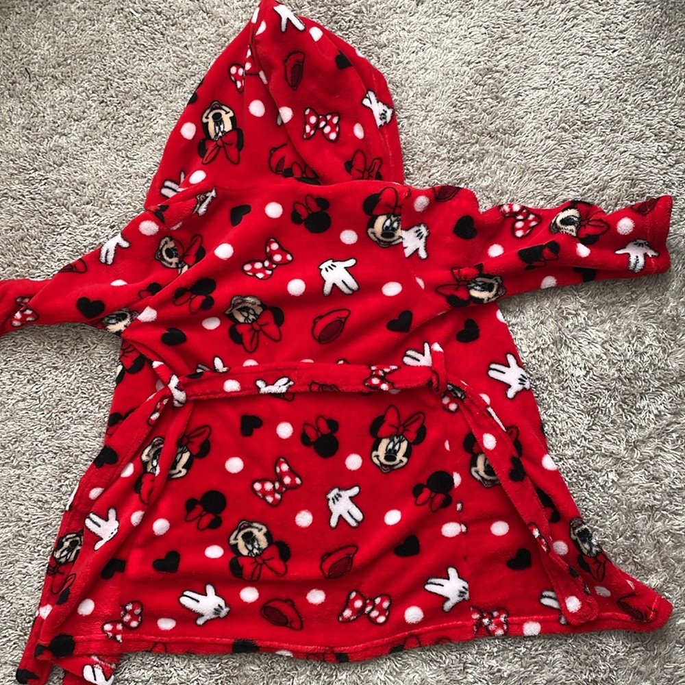 Girls Minnie Mouse Robe - Picture 6 of 8